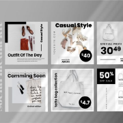 100余款正方形图文排版设计 灵感参考与实用指南